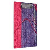 青と赤の手作りタイ・シルク クリップボード (右)