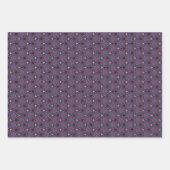 青と赤の抽象芸術幾何学的ラッピング紙 ラッピングペーパーシート (正面2)