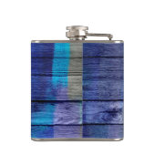 青と赤の木材ヴィンテージ#2 フラスク (裏面)