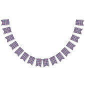 青と赤の格子縞 バンティングフラッグ (全)