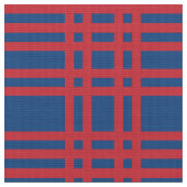 青と赤の格子縞 ファブリック (クローズアップ)
