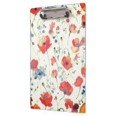 青と赤の水色の花 クリップボード (左)