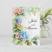 青と赤の結婚花 招待状 (スタンド正面)