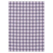 青と赤の絞り染めパターン テーブルクロス (正面)