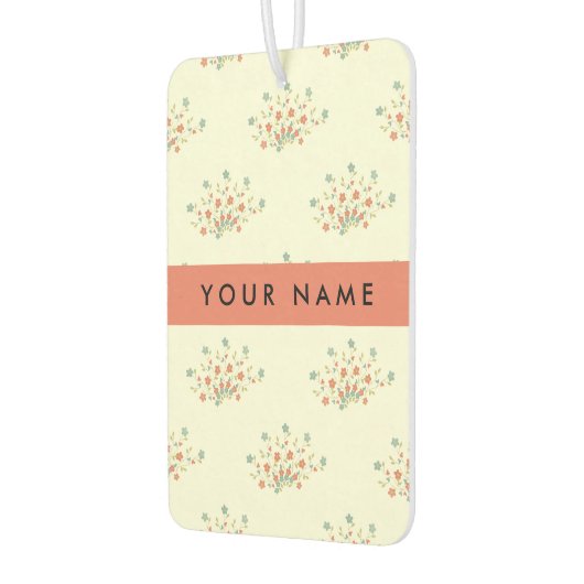 青と赤の花、赤、あなたの名前 カーエアーフレッシュナー (左)