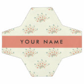 青と赤の花、赤、あなたの名前 サッカーボール (フラット)