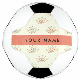青と赤の花、赤、あなたの名前 サッカーボール