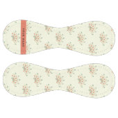 青と赤の花、赤、あなたの名前 ソフトボール (パネル)