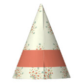 青と赤の花、赤、あなたの名前 パーティーハット (裏面)