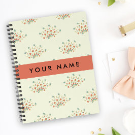 青と赤の花、赤、あなたの名前 プランナー手帳