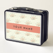 青と赤の花、赤、あなたの名前 メタルランチボックス (裏面)