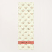 青と赤の花、赤、あなたの名前 ヨガマット (裏面)