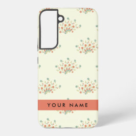 青と赤の花、赤、あなたの名前 SAMSUNG GALAXY S22+ケース