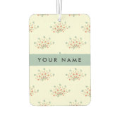 青と赤の花、青、あなたの名前 カーエアーフレッシュナー (裏面)