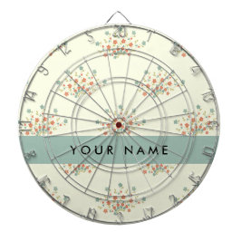 青と赤の花、青、あなたの名前 ダーツボード