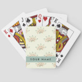 青と赤の花、青、あなたの名前 トランプ (裏面)