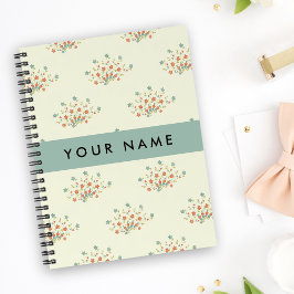 青と赤の花、青、あなたの名前 プランナー手帳