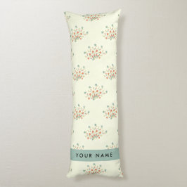 青と赤の花、青、あなたの名前 ボディピロー