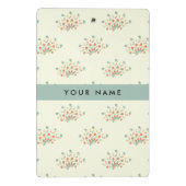 青と赤の花、青、あなたの名前 ミニクリップボード (裏面)