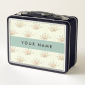 青と赤の花、青、あなたの名前 メタルランチボックス (裏面)