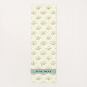 青と赤の花、青、あなたの名前 ヨガマット (裏面)