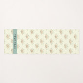 青と赤の花、青、あなたの名前 ヨガマット (正面(横))