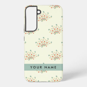 青と赤の花、青、あなたの名前 SAMSUNG GALAXY S22+ケース