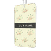 青と赤の花、黒、あなたの名前 カーエアーフレッシュナー (左)