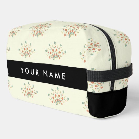 青と赤の花、黒、あなたの名前 ドップキット (左コーナー)