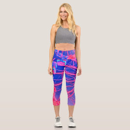 青と赤の観覧車 カプリレギンス