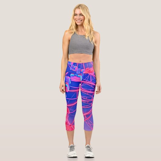 青と赤の観覧車 カプリレギンス (正面)