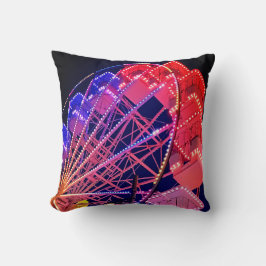 青と赤の観覧車 クッション