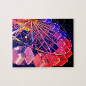 青と赤の観覧車 ジグソーパズル (横)