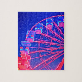 青と赤の観覧車 ジグソーパズル
