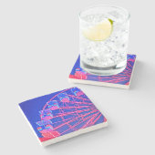 青と赤の観覧車 ストーンコースター (横)