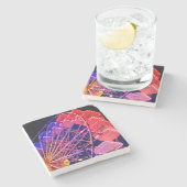 青と赤の観覧車 ストーンコースター (横)