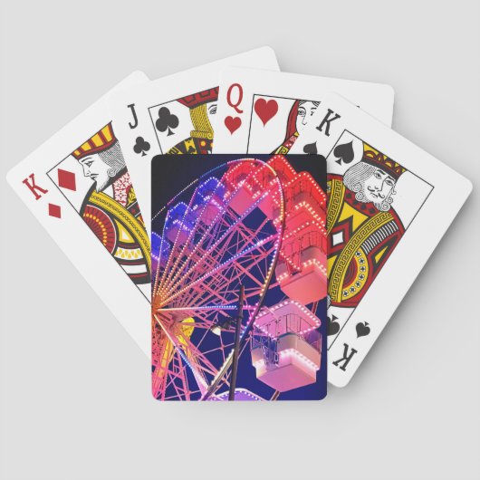 青と赤の観覧車 トランプ (裏面)