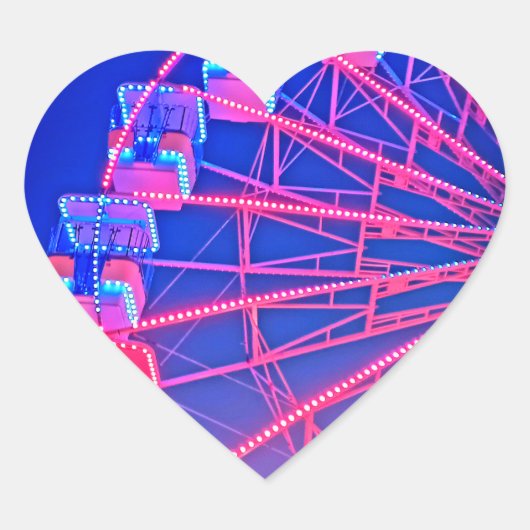 青と赤の観覧車 ハートシール (正面)