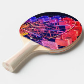 青と赤の観覧車 卓球ラケット (正面アングル)