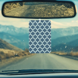 青と赤の青のトレリス、ラティス、クローバー カーエアーフレッシュナー