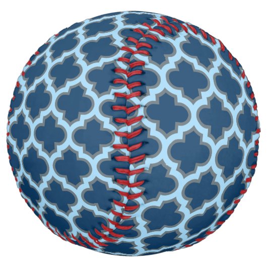 青と赤の青のトレリス、ラティス、クローバー ソフトボール (アングル)