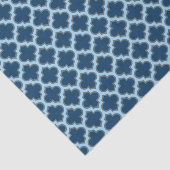 青と赤の青のトレリス、ラティス、クローバー 薄葉紙 (詳細)