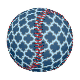 青と赤の青のトレリス、ラティス、クローバー 野球ボール