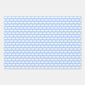 青と赤の飛行機の誕生日ラッピング紙彼女 ラッピングペーパーシート (正面2)