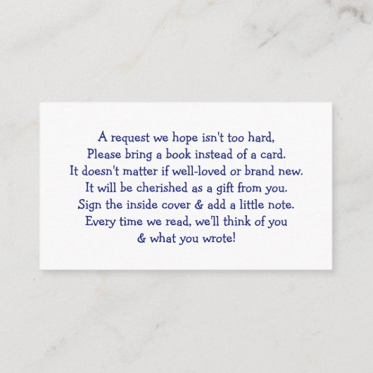 青と赤の飛行機の赤ちゃんシャワーベビー エンクロージャーカード (裏面)