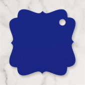 青と赤の飛行機の赤ちゃんシャワー フェイバータグ (裏面)