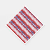 青と赤の7月4日独立性デイナップ スタンダードランチョンナプキン (角)