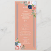 青と赤面のバラ メニュー (正面)