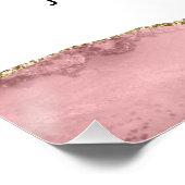 青と赤面のagateベビー性表明徴候 ポスター (コーナー)