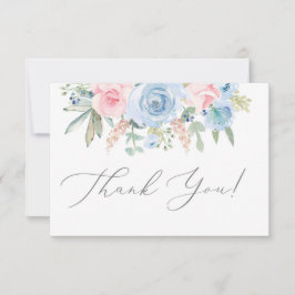 青と赤面サンキューカード 出欠カード